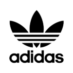 logo adidas originals en negro con fondo blanco